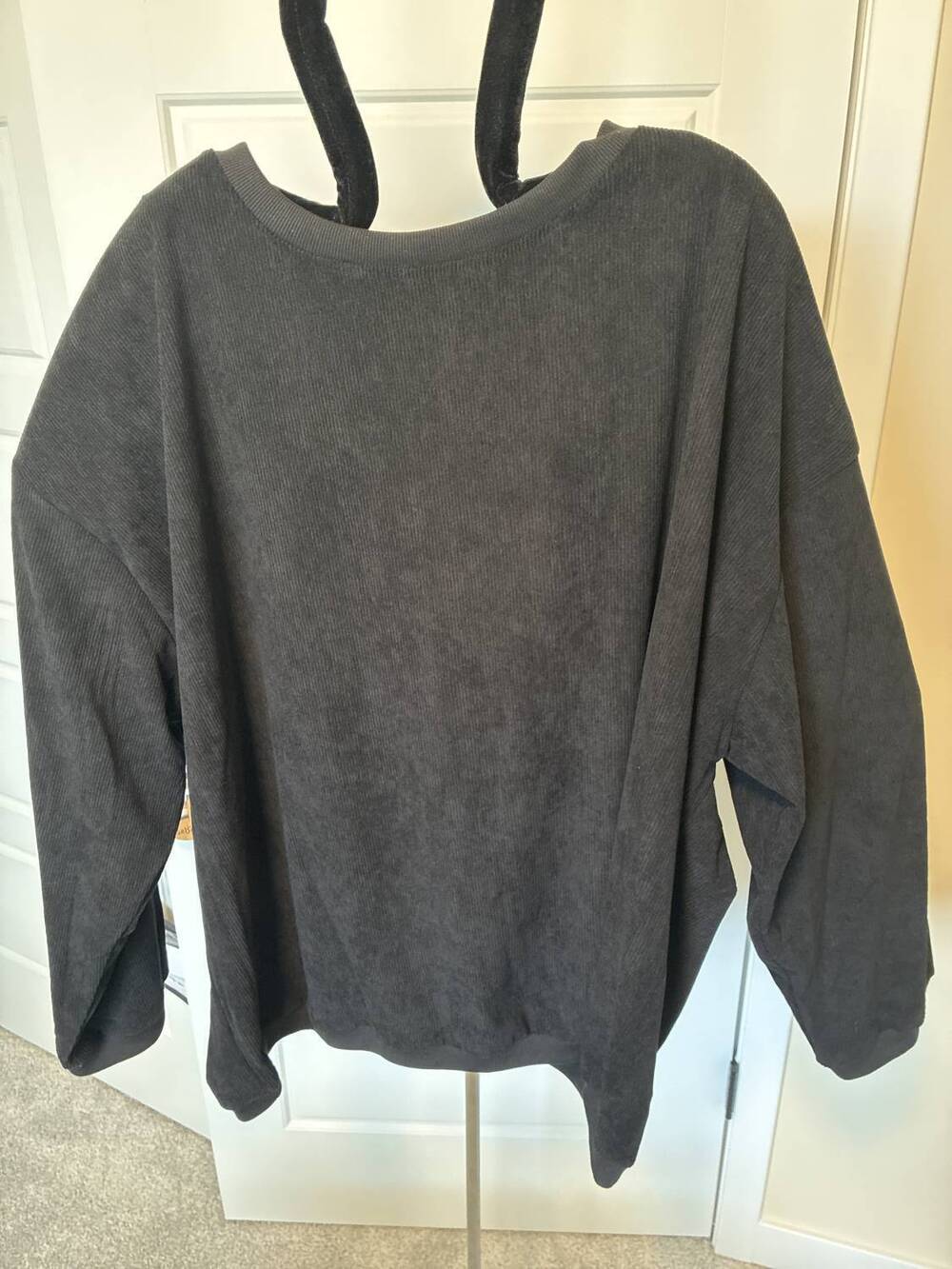 NEW JESS LEA women's ribbed sweater in grey